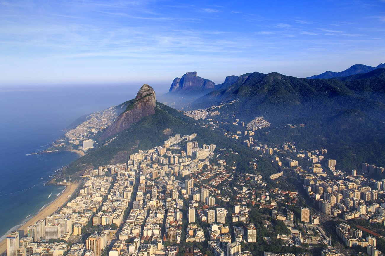 Residential apartment blocks in Leblon, Rio de Janeiro