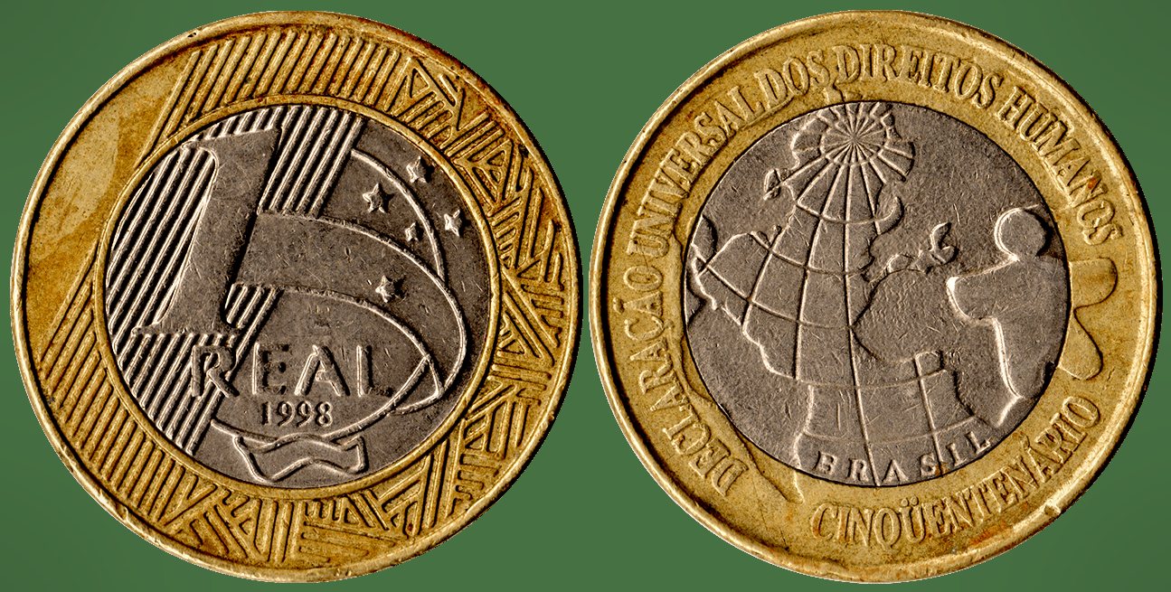 Brazilian real notes being counted at a currency exchange