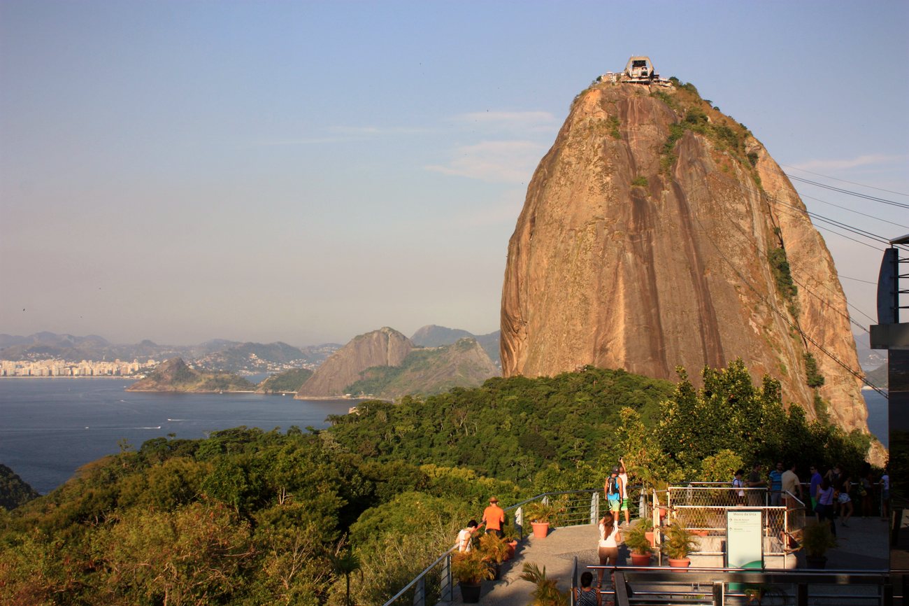 View of Sugarloaf Mountain and Guanabara Bay in Rio de Janeiro