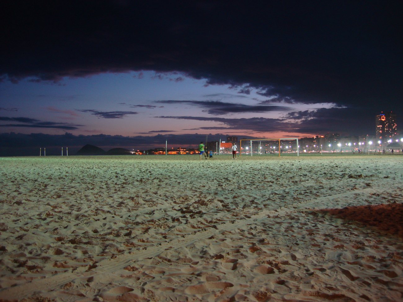 The wave-patterned Portuguese pavement along Copacabana beach in Rio