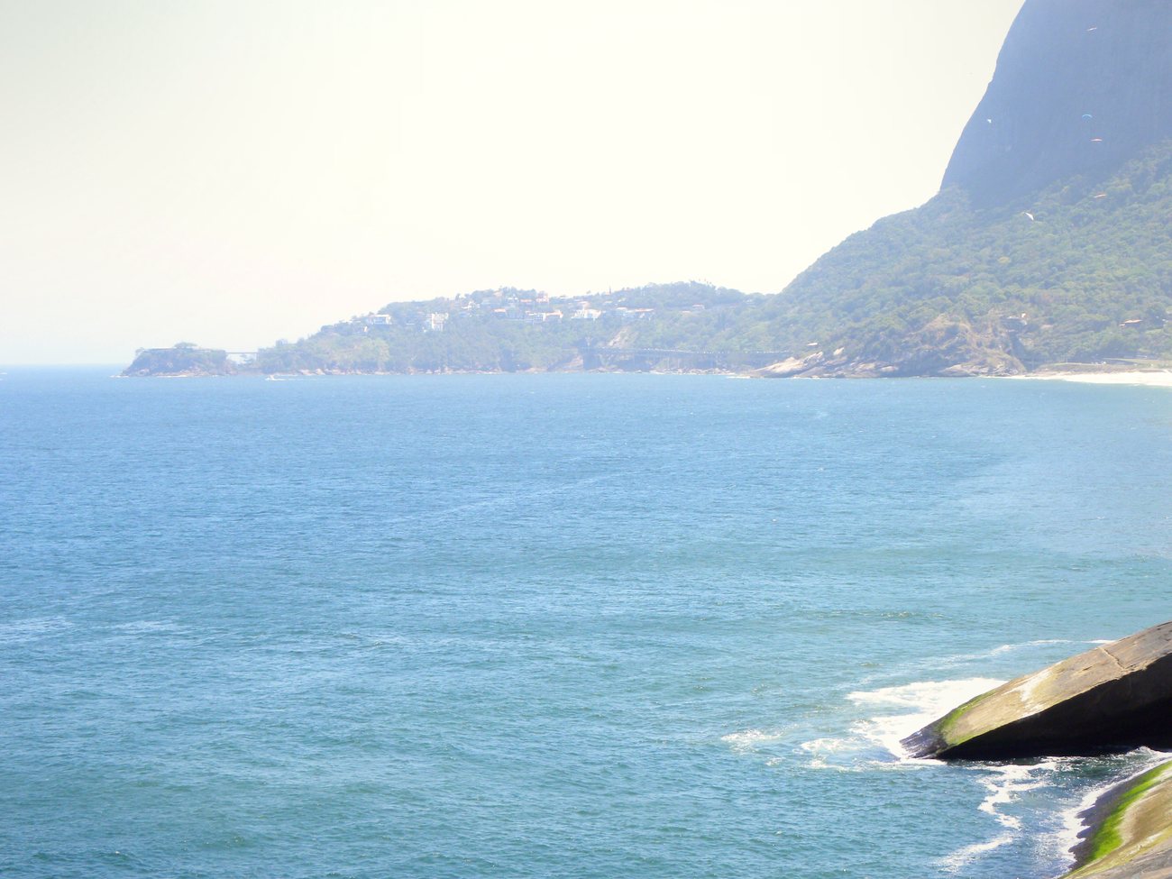 Apartment blocks behind Leblon beach in Rio de Janeiro