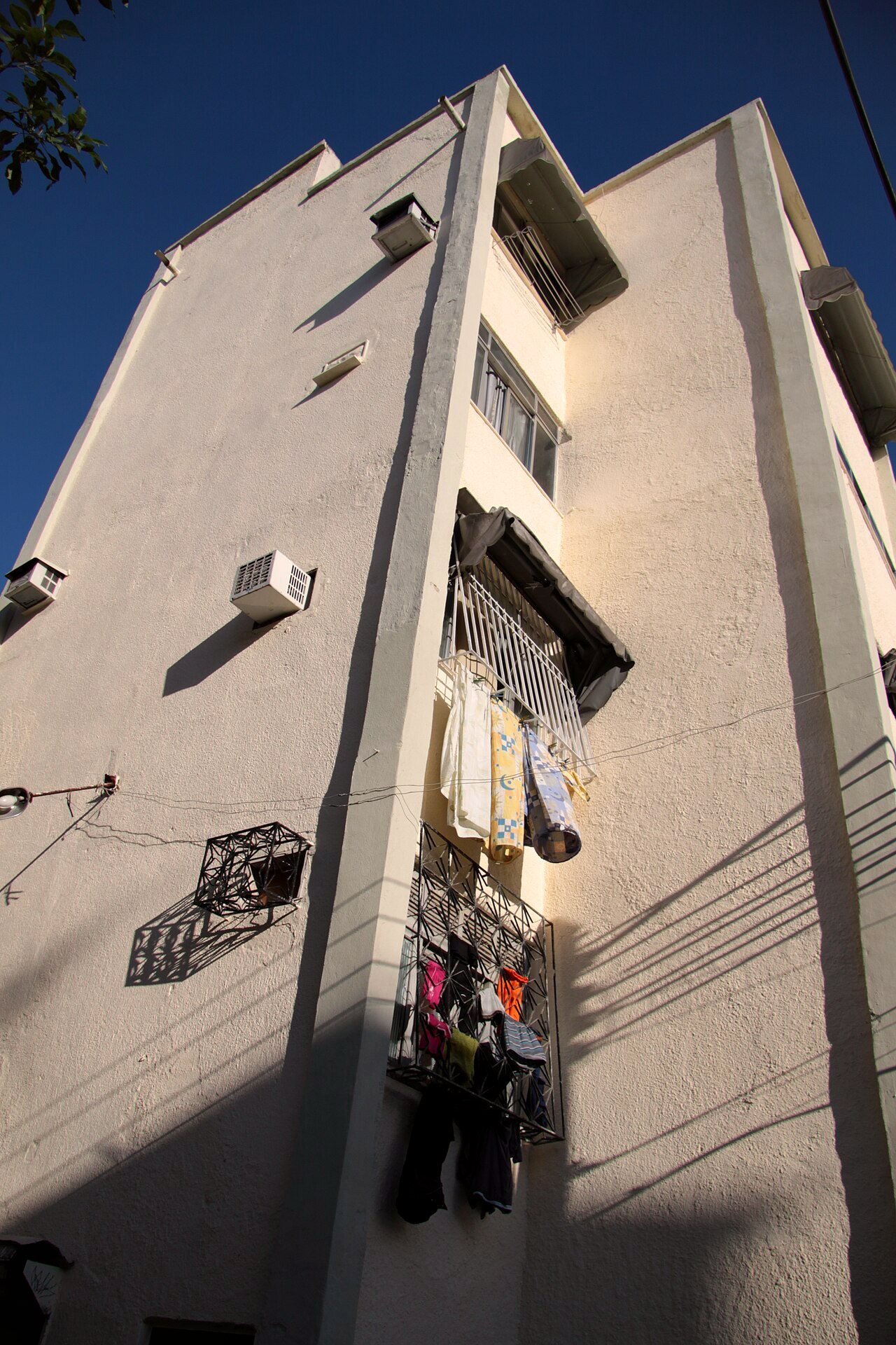 The controlled entrance lobby of a residential apartment building in Rio