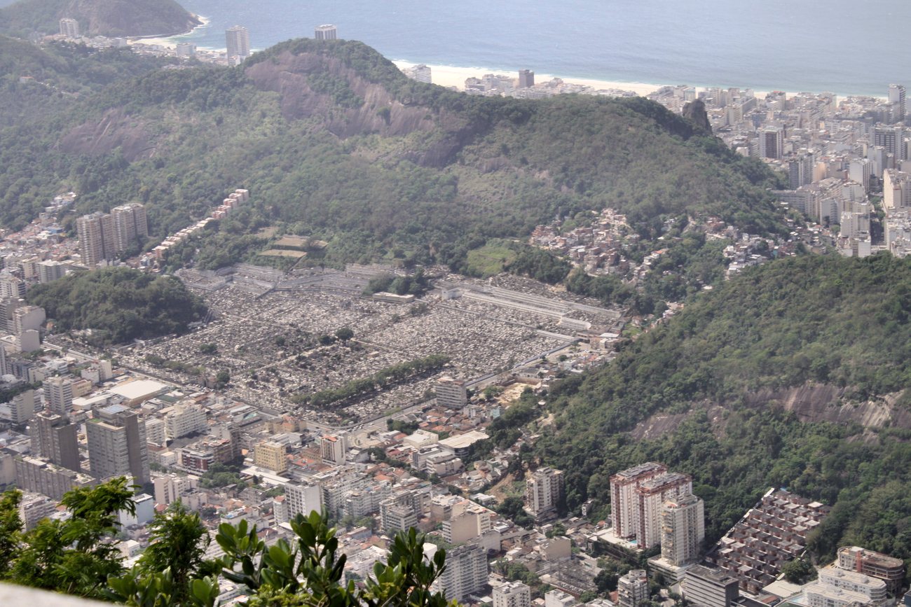 Residential apartment building facade in Ipanema, Rio de Janeiro
