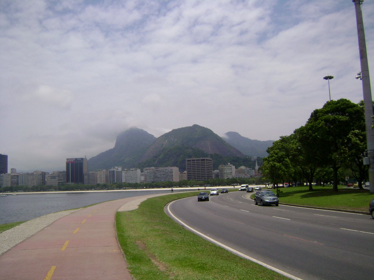 Residential buildings in Botafogo with Sugarloaf Mountain in the background