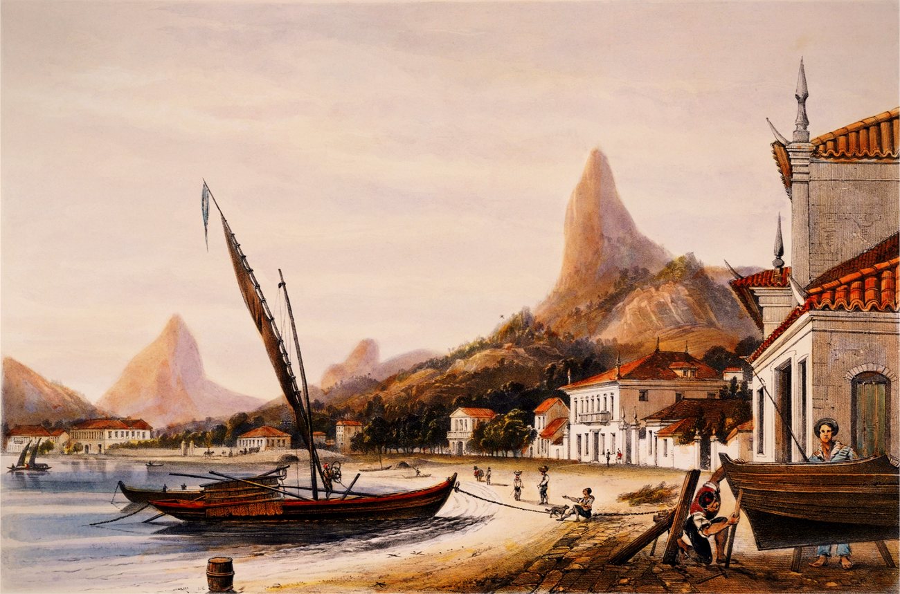 Apartments along Botafogo bay with Sugarloaf mountain across the water