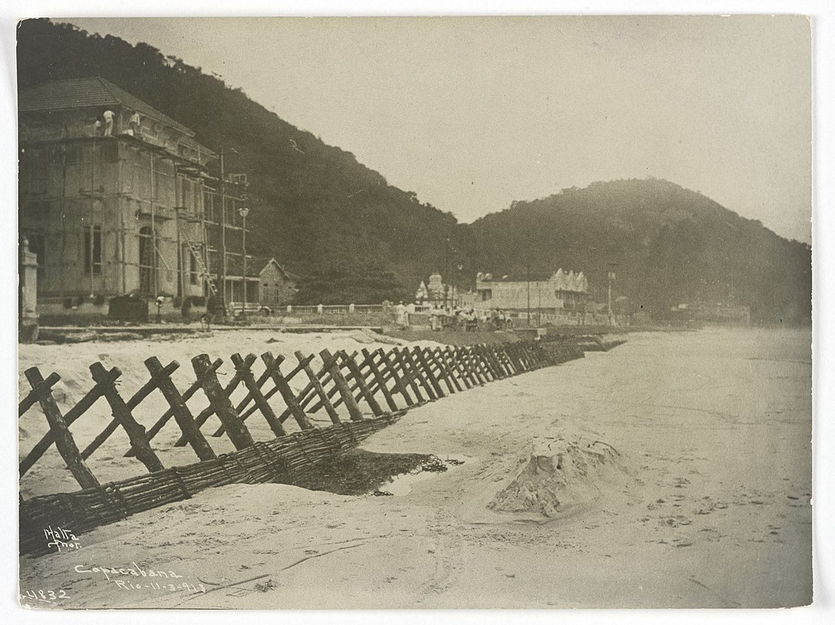 Historic view of Copacabana, Rio de Janeiro — the setting of this building in earlier decades
