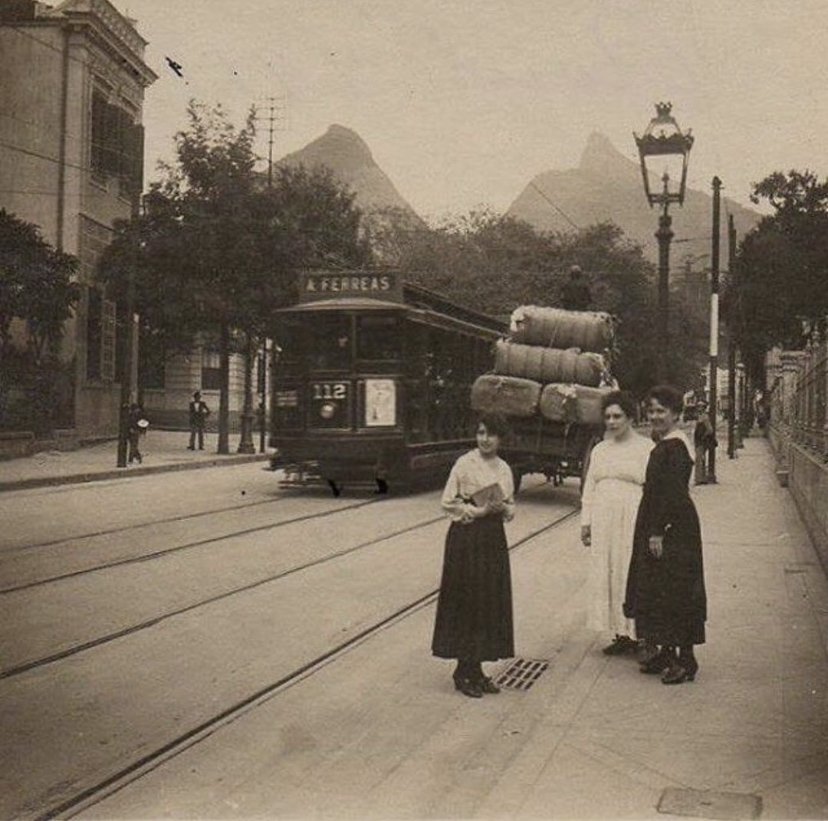 Historic view of Laranjeiras, Rio de Janeiro, c.1910 — the setting of this building in earlier decades