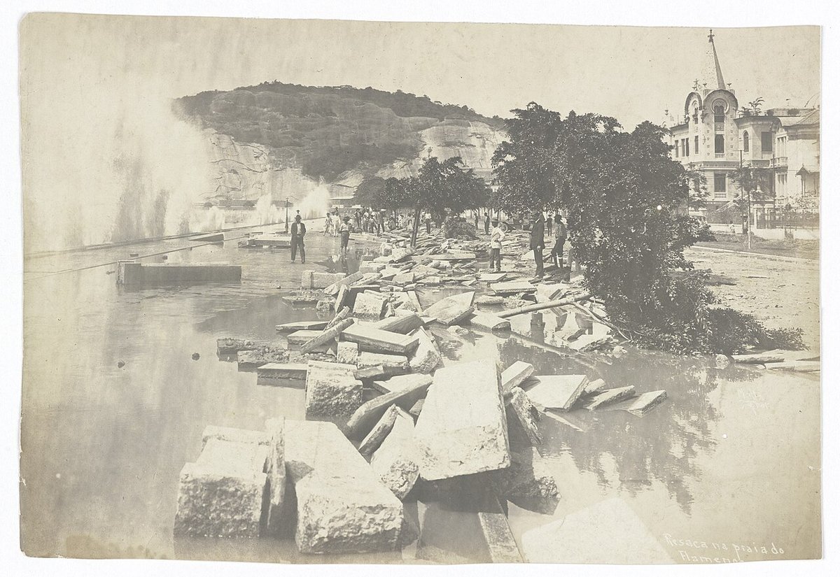 Historic view of Flamengo, Rio de Janeiro — the setting of this building in earlier decades