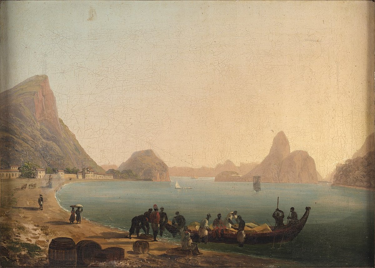 Historic view of Botafogo, Rio de Janeiro, c.1817 — the setting of this building in earlier decades