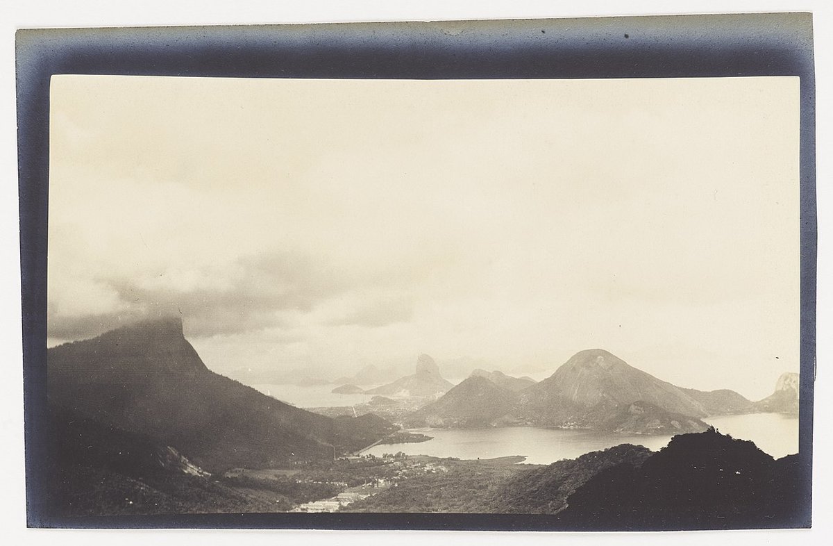 Historic view of Lagoa, Rio de Janeiro — the setting of this building in earlier decades