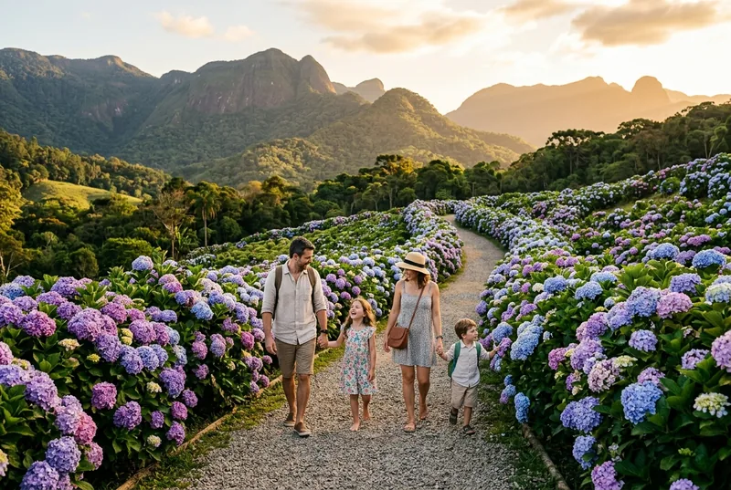 Lifestyle and scenery in Nova Friburgo, Rio de Janeiro state