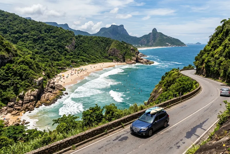 Street scene in Prainha, Rio de Janeiro