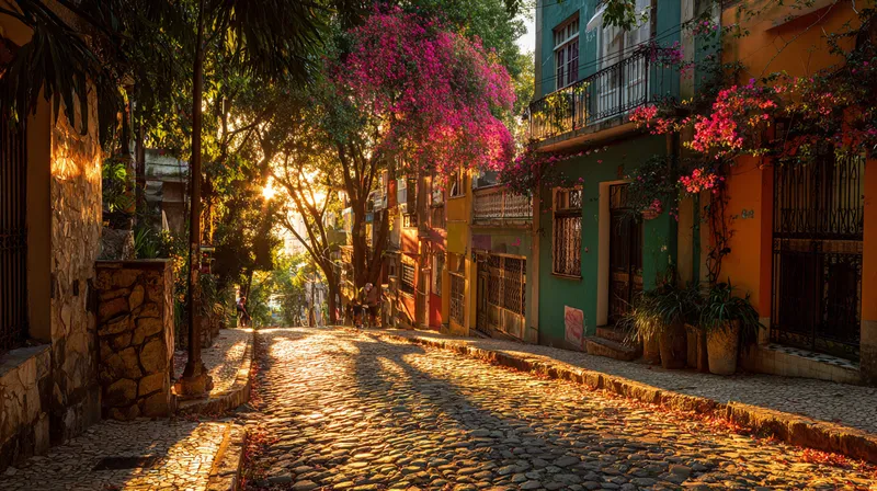 Straßenszene in Santa Teresa, Rio de Janeiro