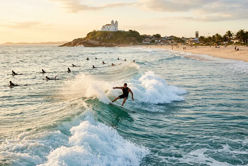 Lifestyle and scenery in Saquarema, Rio de Janeiro state