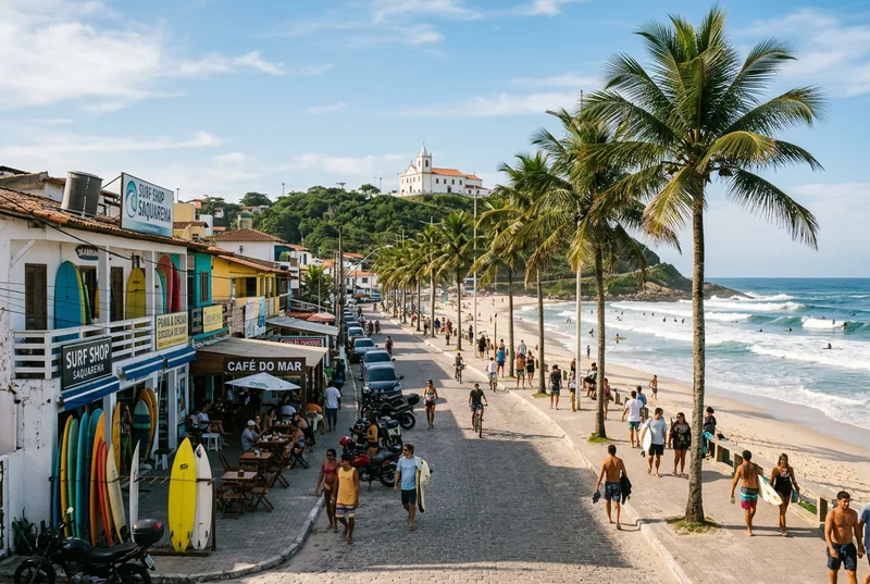 Street scene in Saquarema, Rio de Janeiro state