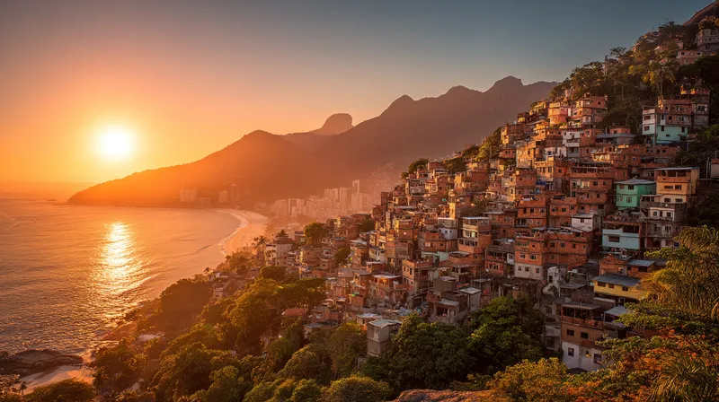 Straßenszene in Vidigal, Rio de Janeiro