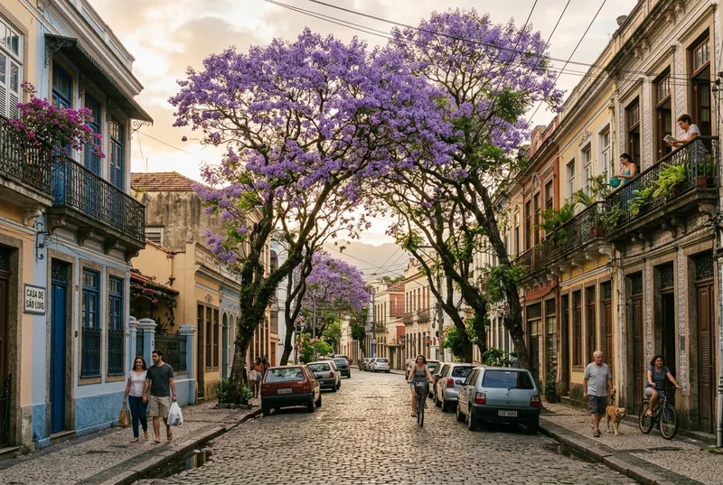 Street scene in Vila Isabel, Rio de Janeiro