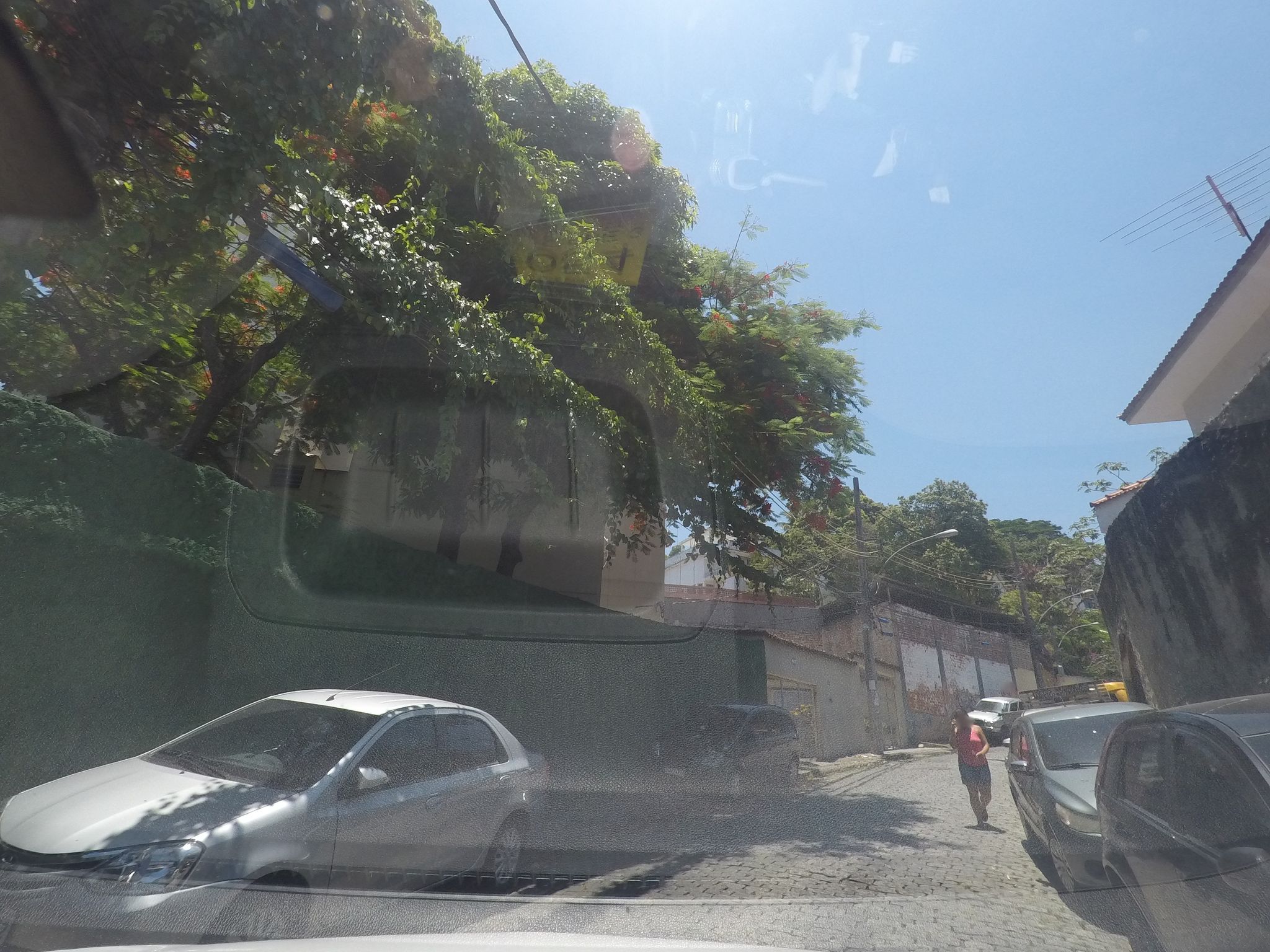 Street-level view near abbey of design, Copacabana