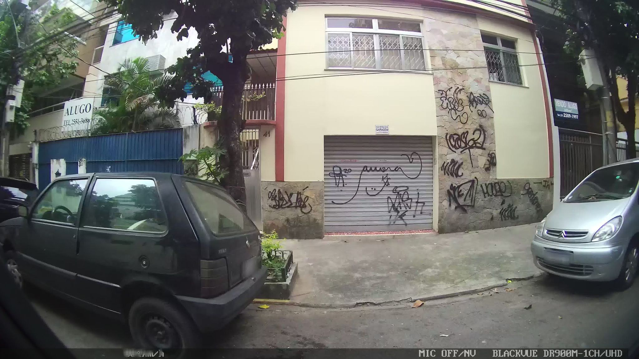 Street-level view near Confederal Rio Vigilância, Botafogo