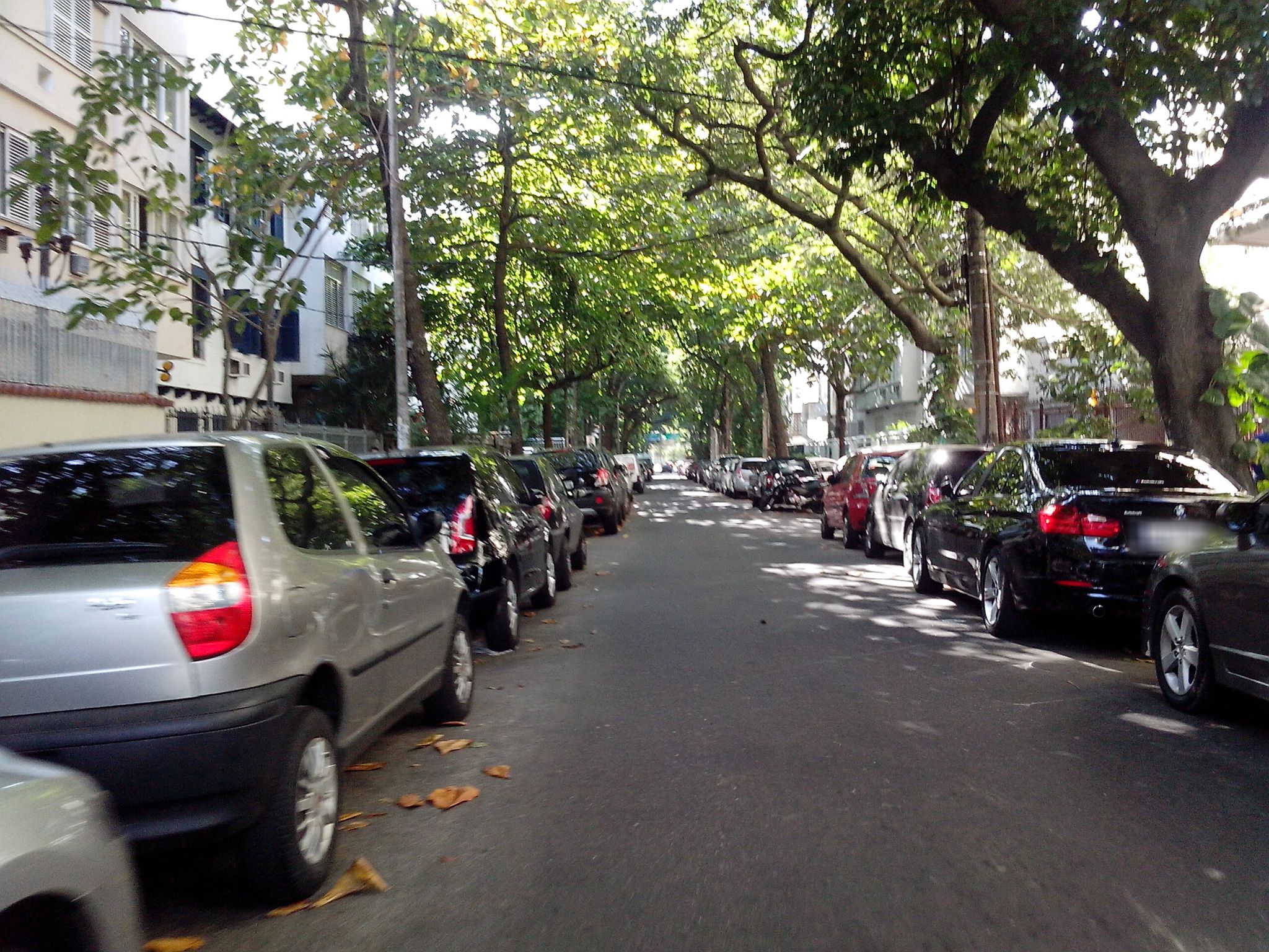 Street-level view near Edifício Dr. Gusmão, Leblon