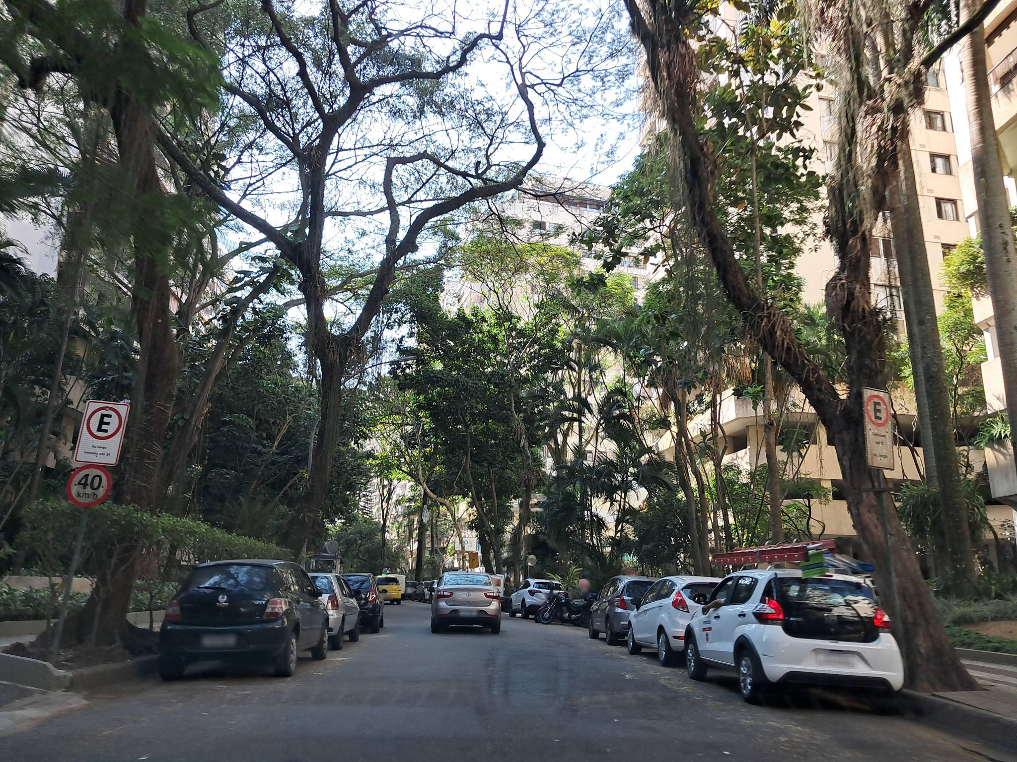 Street-level view near Edifício Pilippo, Gávea