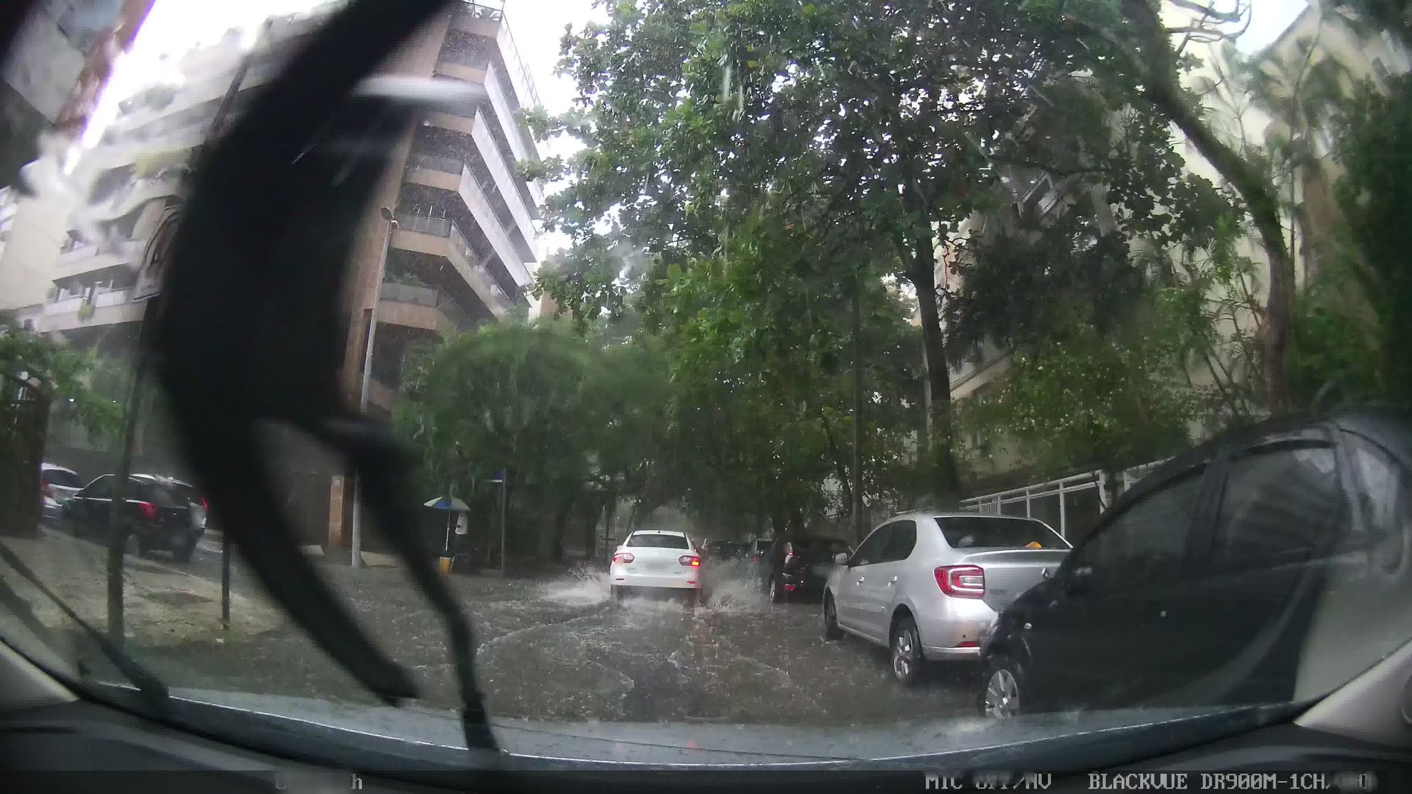 Street-level view near Edifício Thomas de Hartman, Ipanema