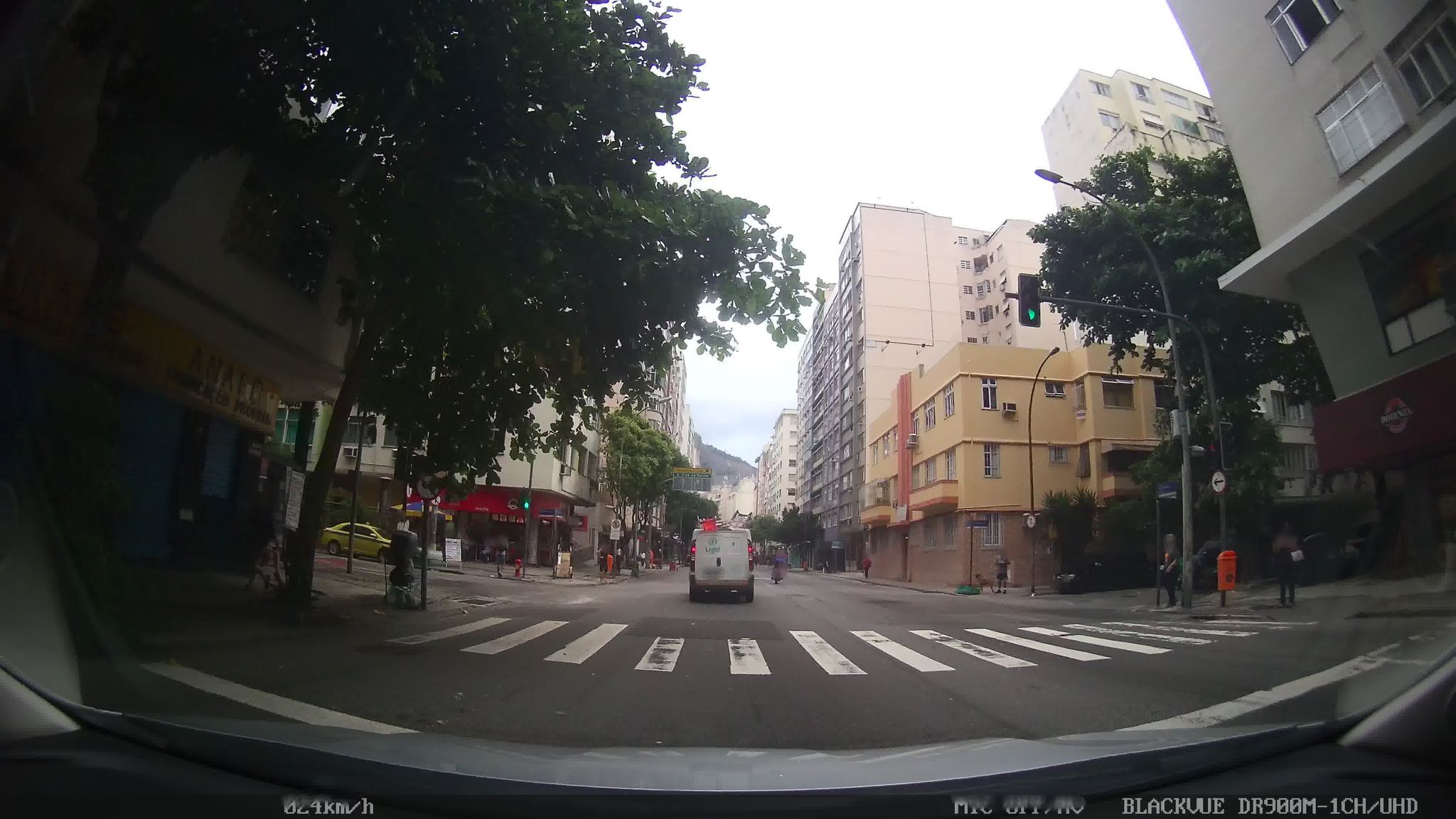 Street-level view near Julio Bogoricin, Copacabana