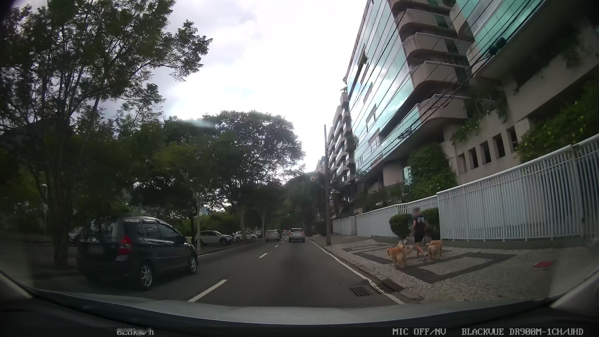 Street-level view near Lagoa East Side, Ipanema