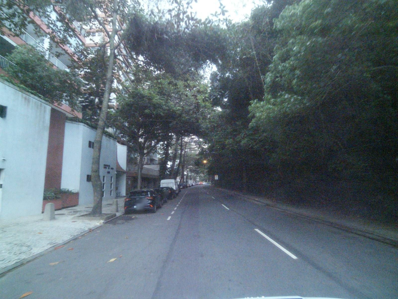 Street-level view near Residencial Praia da Gavea, Leblon