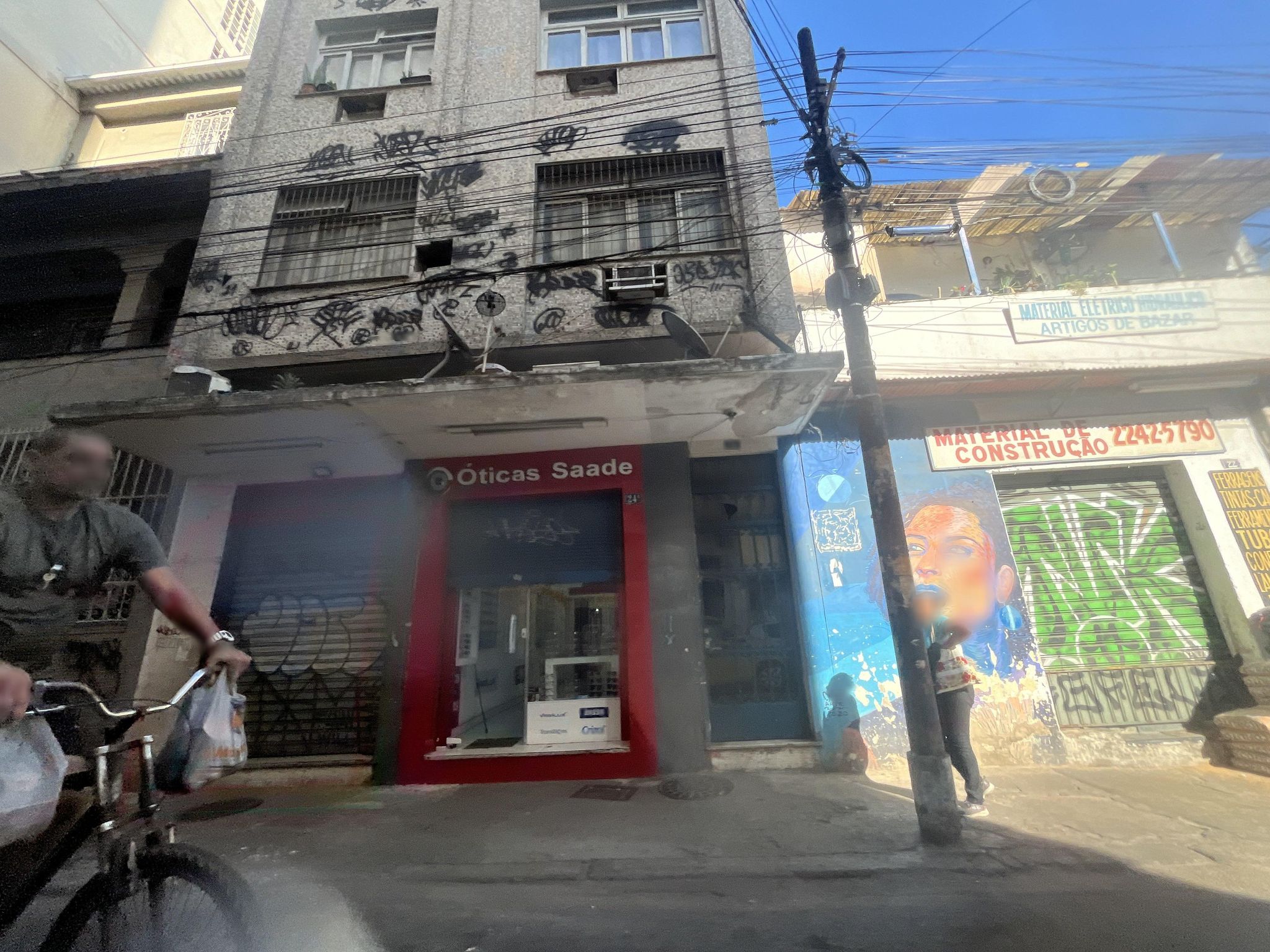 Street-level view near Terceiro Pav Terraco, Santa Teresa